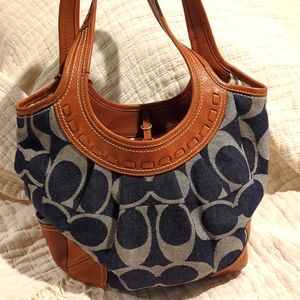 Coach denim purse